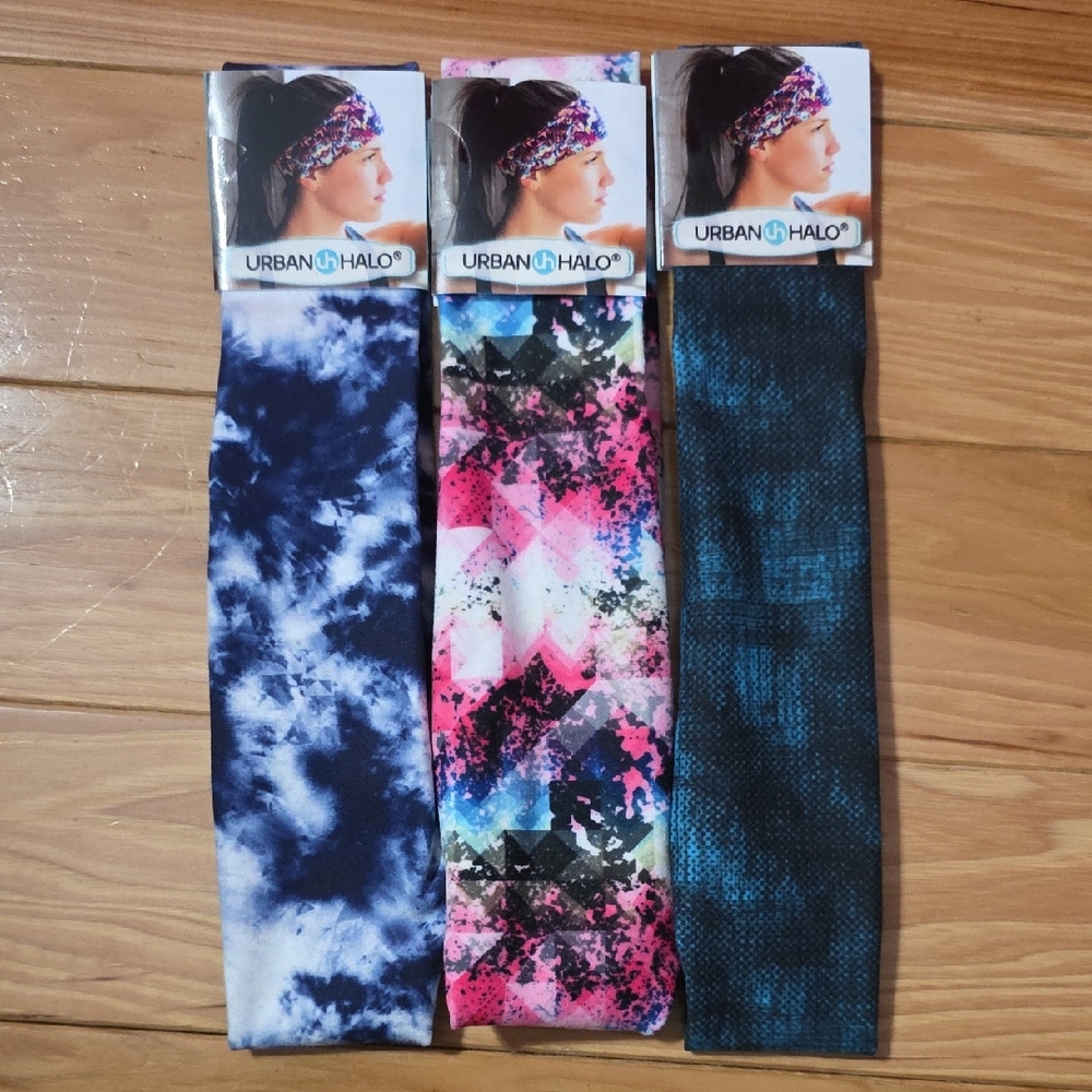 Women's Headband Set - Blue, Pink, Teal